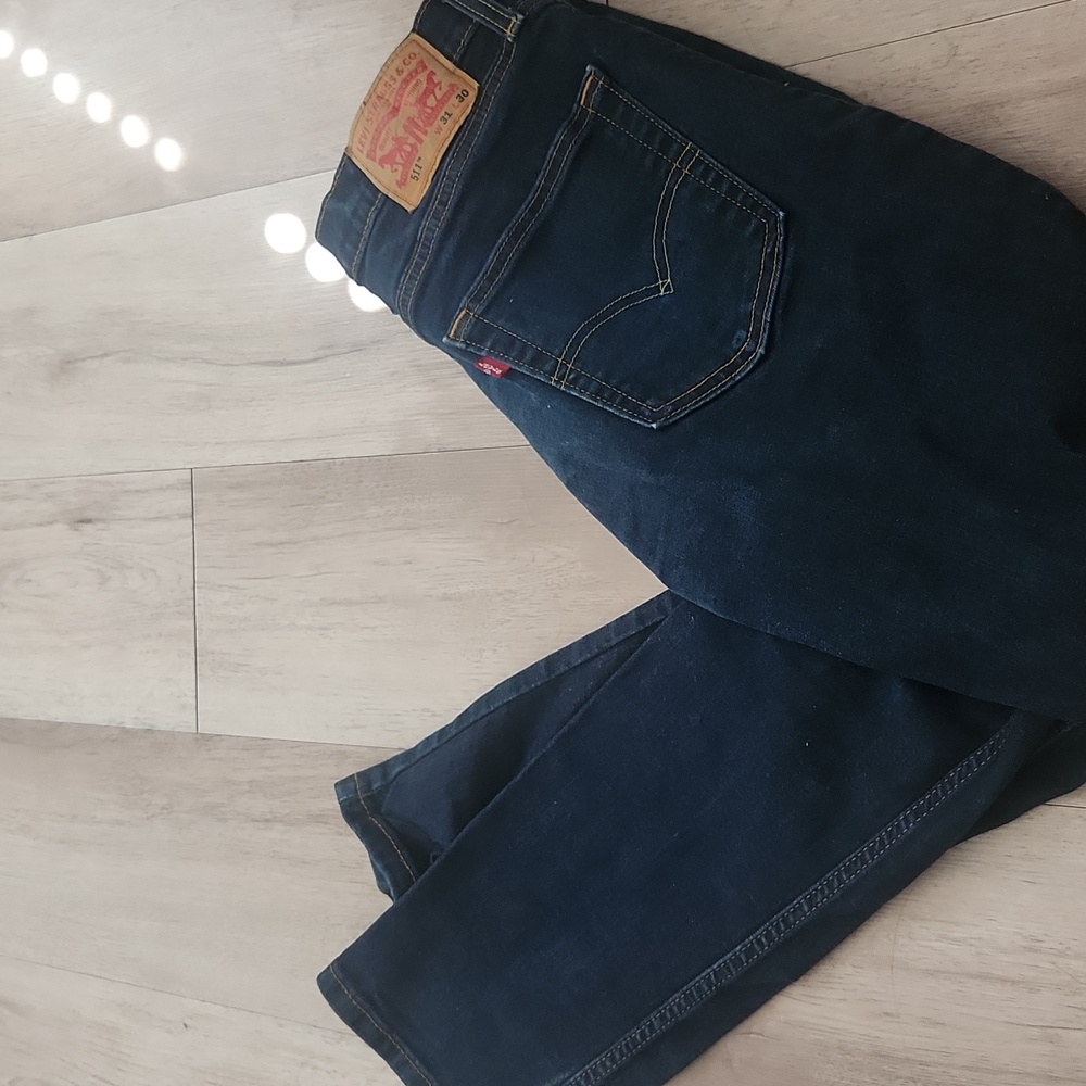 Levi's 511 Men's 31x30 Dark Blue Straight Jeans - Picture 4 of 5